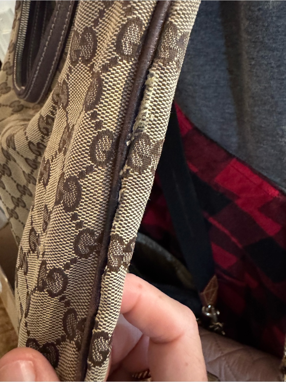 Authentic Gucci GG Canvas Hobo Shoulder Bag - Picture 8 of 11